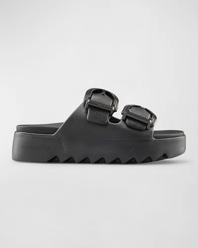 Shop Cougar Piknik Dual-buckle Platform Sandals In Black