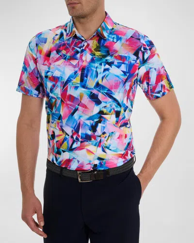 Shop Robert Graham Men's Color Up Stretch Polo Shirt In Multi