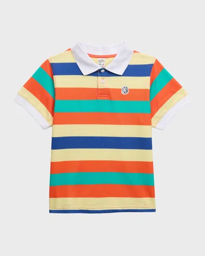 Shop Billionaire Boys Club Boy's Space Race Polo Shirt In Hot Coral