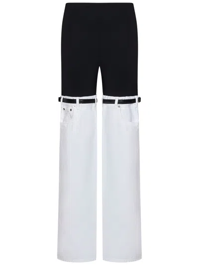 Shop Coperni Hybrid Trousers In Bianco