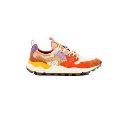 Shop Flower Mountain Shoes For Woman Yamano White Beige Salmon