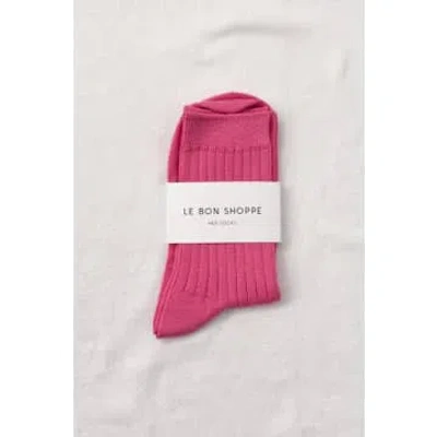 Shop Le Bon Shoppe Her Socks In Pink