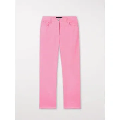 Shop Luisa Cerano Baby Flare Jeans Candy Pink