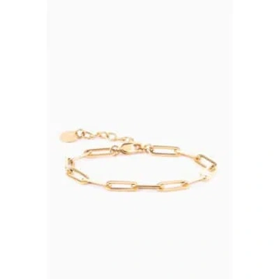 Shop Pig & Hen Ella Oval Link Bracelet In Gold