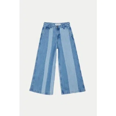Shop Kings Of Indigo Blue Reef Lilibet Cropped Jeans