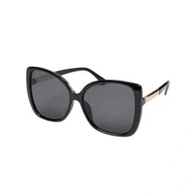 Shop Numph Ditte Sunglasses In Black