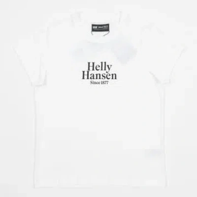 Shop Helly Hansen Womens Core Graphic T-shirt In White