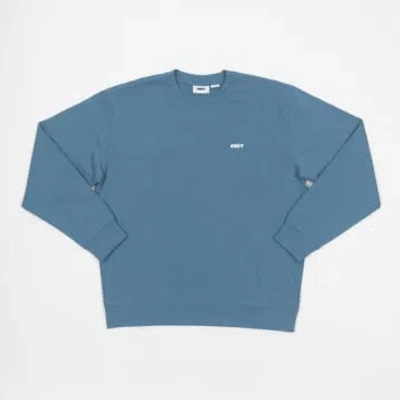Shop Obey Bold Crew Premium Sweatshirt In Blue