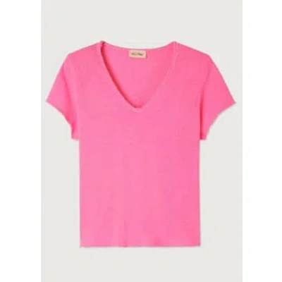 Shop American Vintage Sonoma V-neck T-shirt In Pink