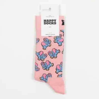 Shop Happy Socks Inflatable Elephant Socks In Light Pink