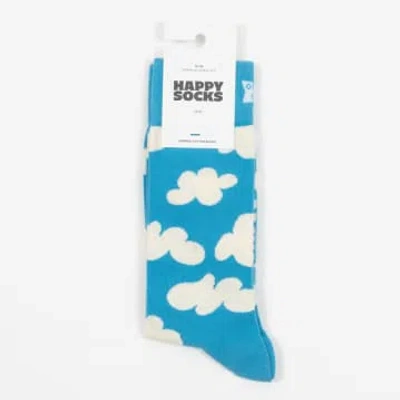 Shop Happy Socks Cloudy Socks In Blue