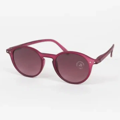 Shop Izipizi #d The Iconic Round Sunglasses In Antique Purple