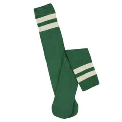 Shop Escuyer Green Ecru Tube Socks