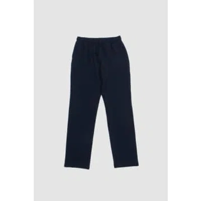 Shop De Bonne Facture Drawstring Trousers Navy In Blue
