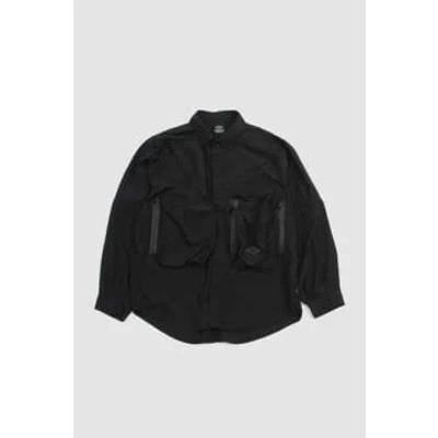 Shop Manastash Extra Mile Cargo Shirt Black
