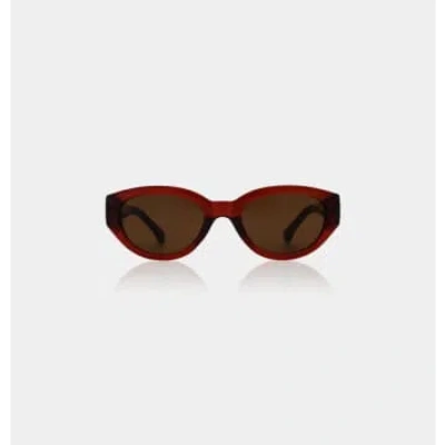 Shop A.kjaerbede Winnie Sunglasses In Brown