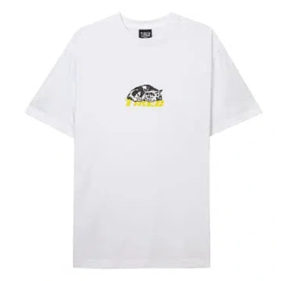 Shop Tired Skateboards Cat Nap T-shirt In White