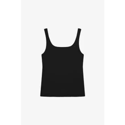 Shop Bread And Boxers Black Scoop Back Tank Top