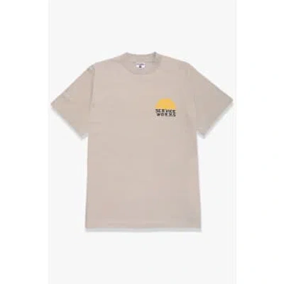 Shop Service Works Sunny Side Up T-shirt In Stone