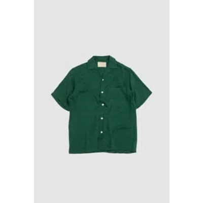 Shop Portuguese Flannel Finger Print Shirt Green
