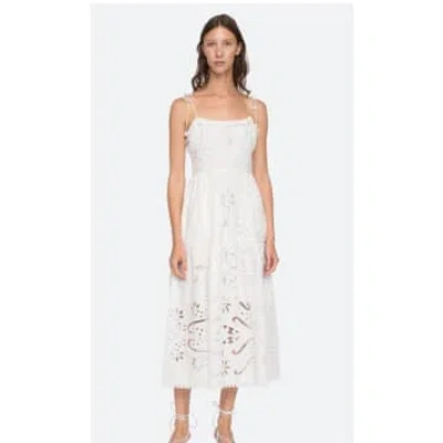 Shop Sea Nyc Liat Sleeveless Dress In White