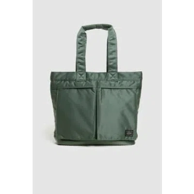 Shop Porter-yoshida & Company Flex 2way Tote Bag Olive Drab In Green