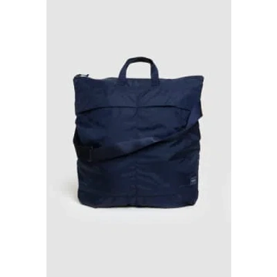 Shop Porter-yoshida & Company Flex 2way Helmet Bag Navy In Blue