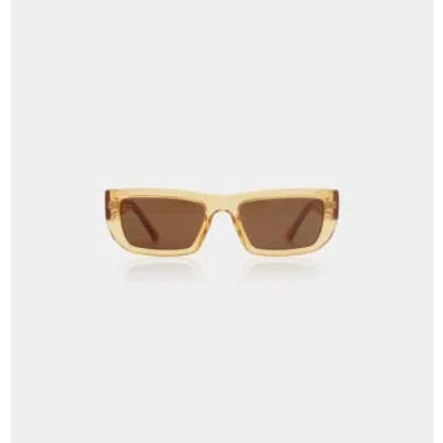 Shop A.kjaerbede Fame Sunglasses In Yellow