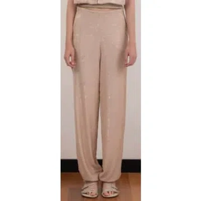 Shop Nude Sequin Trousers