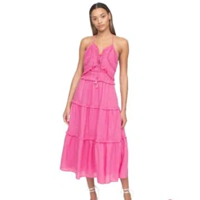 Shop Sea Nyc Cole Halter-neck Dress In Pink