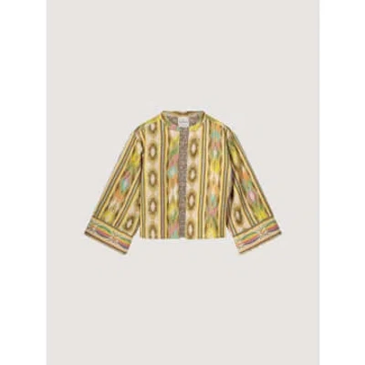 Shop Summum Ikat Patterned Reversible Jacket Multicolour