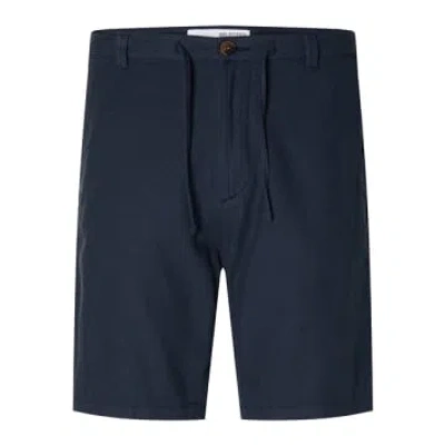 Shop Selected Homme Slhregular-brody Dark Sapphire Shorts