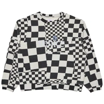 Pre-owned Erl Venice Crewneck 'checker' In Multi-color