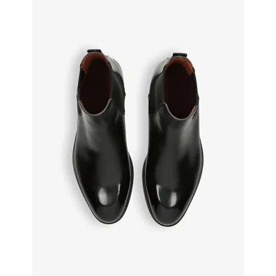Ermenegildo Zegna Mens Black Torino Panelled Leather Chelsea Boots In Black