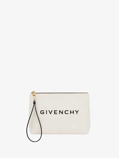 Shop Givenchy Large Pouch In Canvas In Multicolor