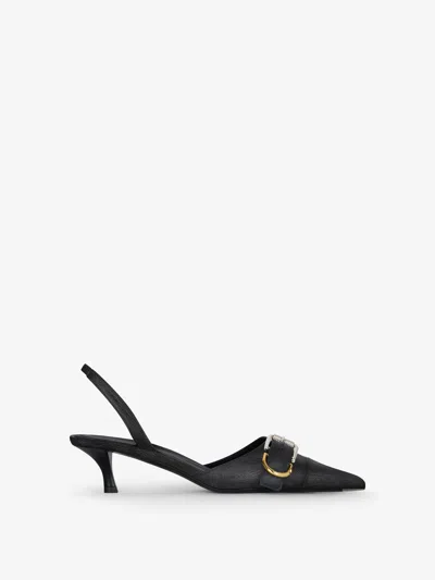 Shop Givenchy Voyou Slingbacks In Leather