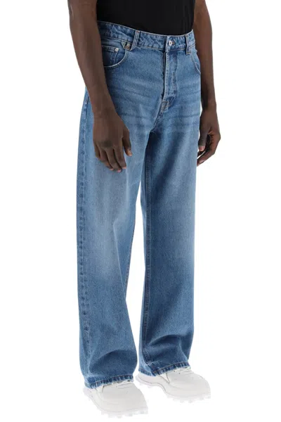 Shop Jacquemus Large Denim Jeans From Nimes In Multi