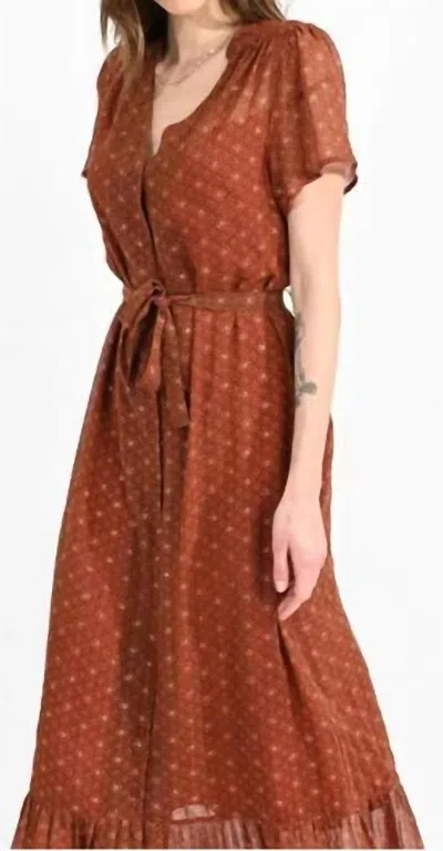 Shop Molly Bracken Clarisse Dress In Brown