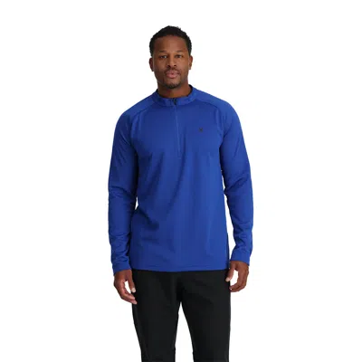 Spyder Mens Turner Half Zip - Electric Blue In Blue