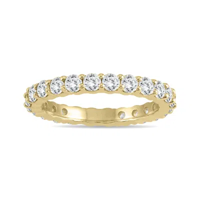 Shop Sselects Ags Certified Diamond Eternity Band In 14k Yellow Gold 1.47 - 1.82 Ctw