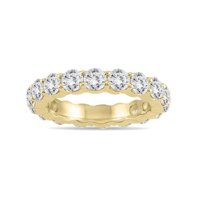 Shop Sselects Ags Certified Diamond Eternity Band In 14k Yellow Gold 3.20 - 3.80 Ctw