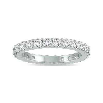 Shop Sselects Ags Certified Diamond Eternity Band In 14k White Gold 1.47 - 1.82 Ctw