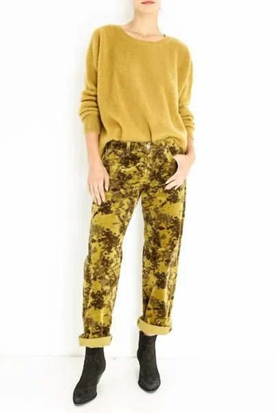 Shop Massimo Alba Alosa Trousers In Olio In Yellow