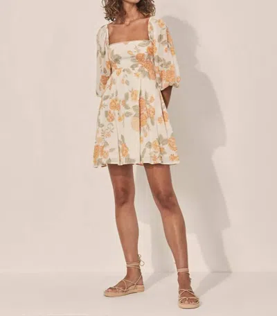 Shop Kivari Blake Tie Back Mini Dress In Peach In Beige
