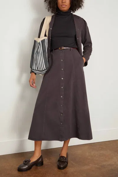 Shop Xirena Spence Skirt In Vintage Black In Grey