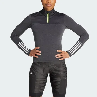 Shop Adidas Originals Women's Adidas The Gravel Cycling Long Sleeve Jersey In Black
