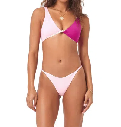 Shop L*space Lovegood Bottom Classic In Crystal Pink/bougainvilla In Multi