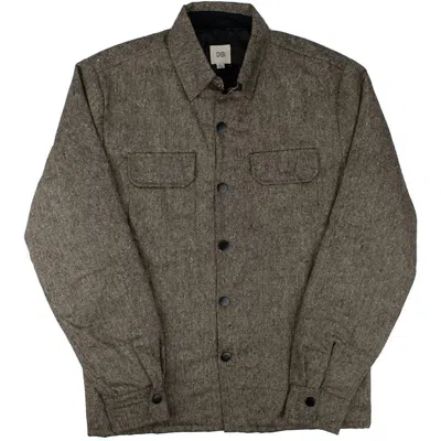 Shop Dibi Men's Tweed Waistcoat Jacket In Brown In Grey