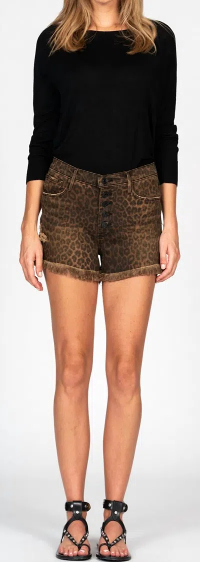 Shop Black Orchid Dani High Rise Short In Party Favors In Brown