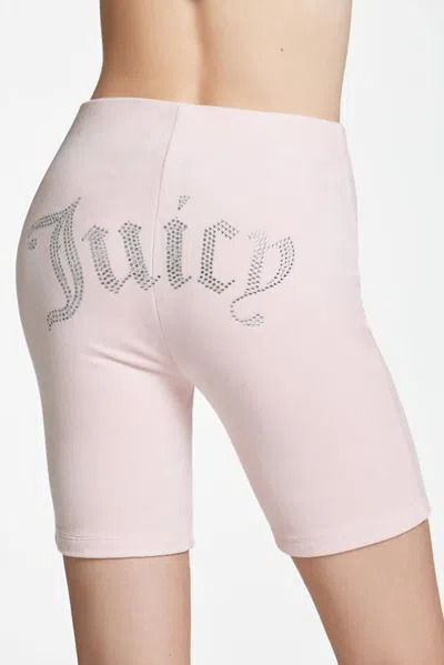 Shop Juicy Couture Long Biker Short In Charming Pink